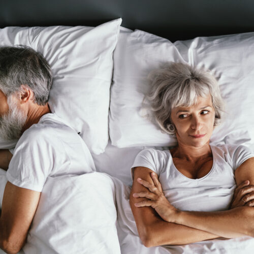 Older couple getting a gray divorce