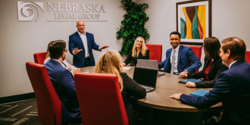 Nebraska Legal Group team meeting